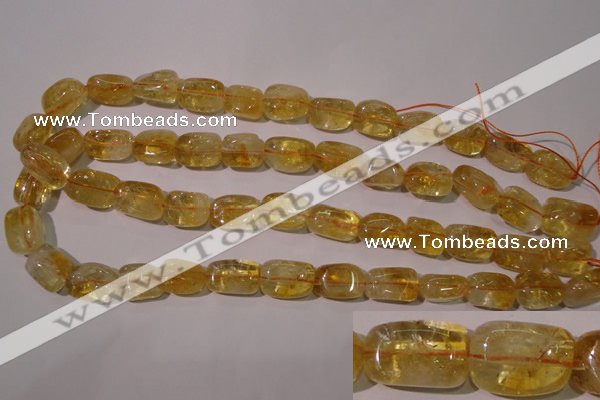 CCR219 15.5 inches 11*17mm nuggets natural citrine gemstone beads