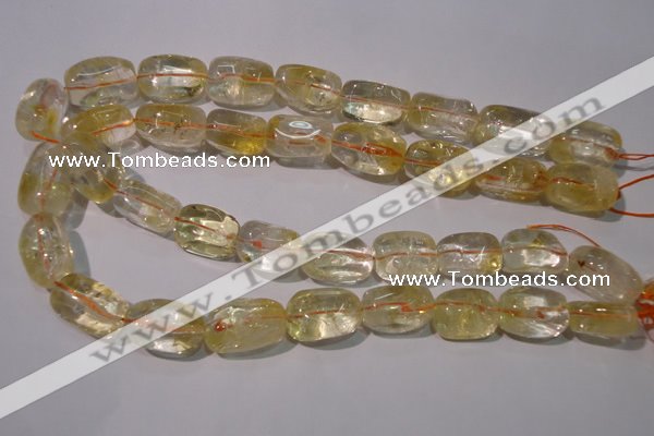 CCR220 15.5 inches 14*23mm nuggets natural citrine gemstone beads