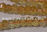 CCR225 15.5 inches 4*6mm faceted rondelle natural citrine beads