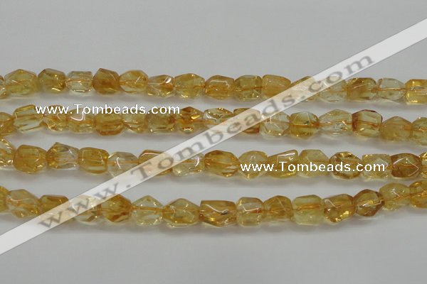 CCR236 15.5 inches 9*12mm nuggets natural citrine gemstone beads