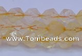 CCR311 15.5 inches 6mm faceted nuggets citrine gemstone beads