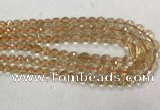 CCR328 15.5 inches 6mm - 10mm faceted round citrine graduated beads