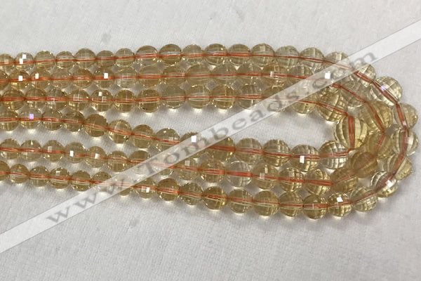 CCR328 15.5 inches 6mm - 10mm faceted round citrine graduated beads