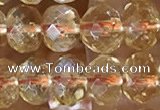 CCR335 15.5 inches 5*7mm faceted rondelle natural citrine beads