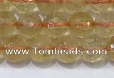 CCR340 15.5 inches 6mmm faceted round citrine beads wholesale