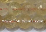 CCR342 15.5 inches 10mmm faceted round citrine beads wholesale