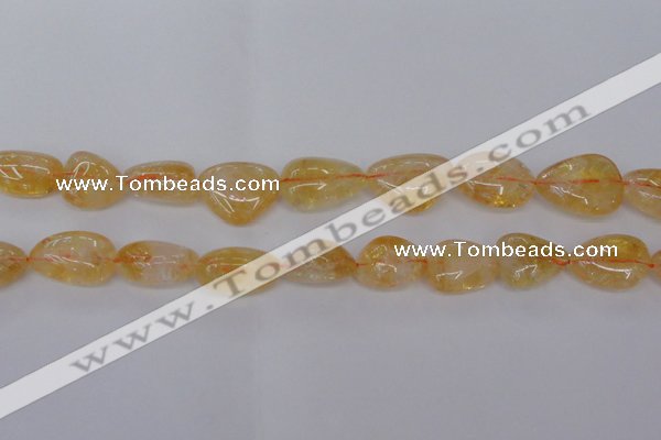 CCR350 15.5 inches 13*18mm - 20*25mm freeform natural citrine beads