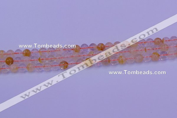 CCR361 15.5 inches 6mm round citrine beads wholesale