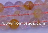 CCR362 15.5 inches 8mm round citrine beads wholesale