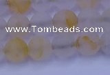 CCR372 15.5 inches 8mm round matte citrine beads wholesale