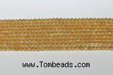 CCR377 15.5 inches 4.5-5mm round citrine gemstone beads wholesale