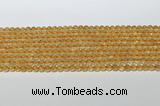 CCR377 15.5 inches 4.5-5mm round citrine gemstone beads wholesale