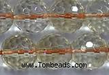 CCR393 15 inches 9mm faceted round citrine beads wholesale