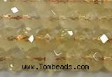 CCR396 15 inches 4*5mm faceted rondelle citrine beads