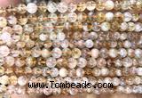 CCR430 15 inches 5mm round citrine beads wholesale