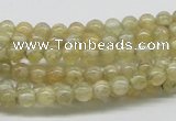 CCR80 15.5 inches 5mm round citrine gemstone beads wholesale