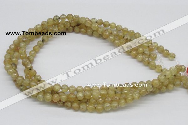 CCR81 15.5 inches 8mm round citrine gemstone beads wholesale