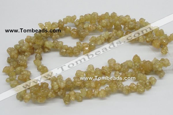 CCR85 15.5 inches 12mm chip citrine gemstone beads wholesale