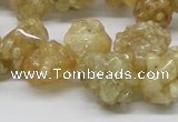 CCR86 15.5 inches 14mm chip citrine gemstone beads wholesale