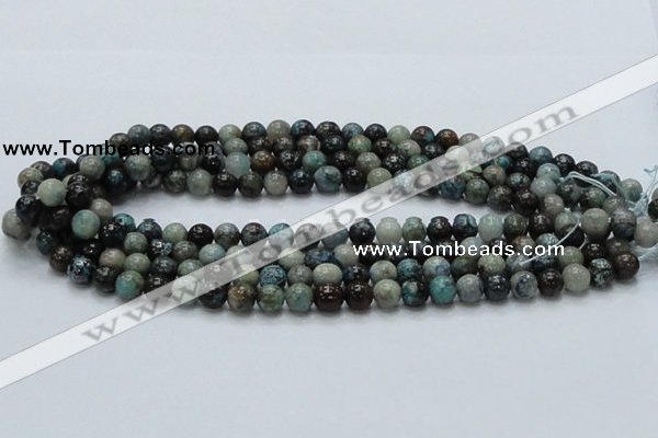 CCS01 15.5 inches 8mm round natural chrysocolla gemstone beads