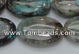 CCS10 15.5 inches 22*30mm oval natural chrysocolla gemstone beads