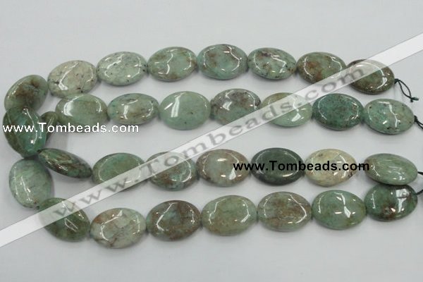 CCS100 15.5 inches 18*25mm oval African chrysocolla beads