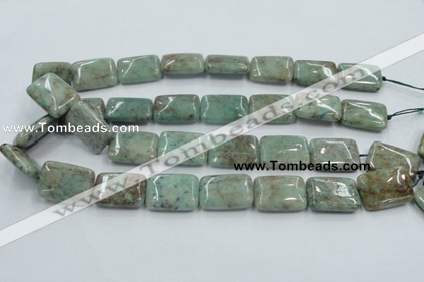 CCS102 15.5 inches 18*25mm rectangle African chrysocolla beads