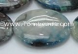 CCS11 15.5 inches 30*40mm oval natural chrysocolla gemstone beads