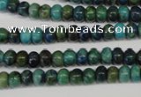 CCS150 15.5 inches 4*6mm rondelle dyed chrysocolla gemstone beads