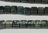 CCS154 15.5 inches 8*8mm cube dyed chrysocolla gemstone beads