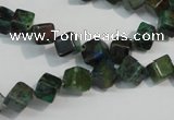 CCS155 15.5 inches 6*6mm cube dyed chrysocolla gemstone beads