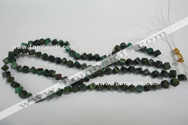 CCS155 15.5 inches 6*6mm cube dyed chrysocolla gemstone beads