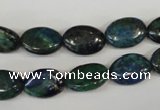 CCS165 15.5 inches 10*14mm oval dyed chrysocolla gemstone beads