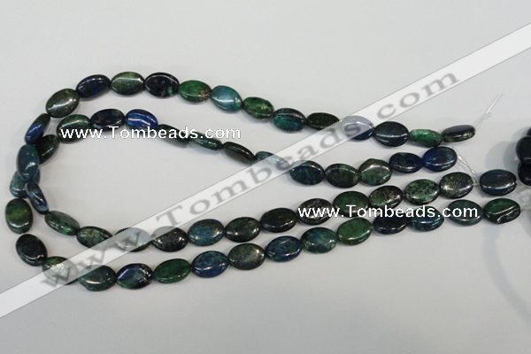 CCS165 15.5 inches 10*14mm oval dyed chrysocolla gemstone beads