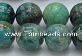 CCS17 15.5 inches 18mm round natural chrysocolla gemstone beads