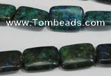 CCS176 15.5 inches 13*18mm rectangle dyed chrysocolla gemstone beads