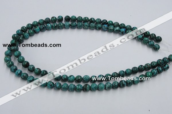 CCS202 15.5 inches 6mm round natural Chinese chrysocolla beads