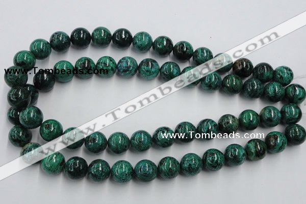 CCS206 15.5 inches 14mm round natural Chinese chrysocolla beads