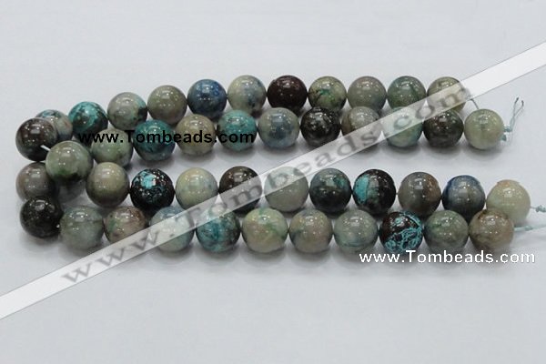 CCS23 15.5 inches 20mm round natural chrysocolla gemstone beads