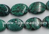 CCS235 15.5 inches 13*18mm oval natural Chinese chrysocolla beads