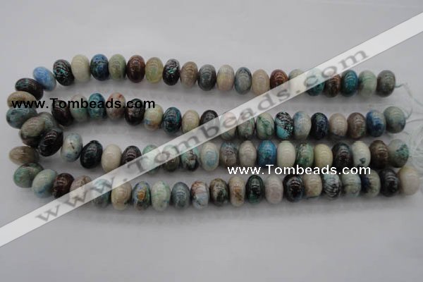 CCS27 15.5 inches 10*14mm rondelle natural chrysocolla gemstone beads