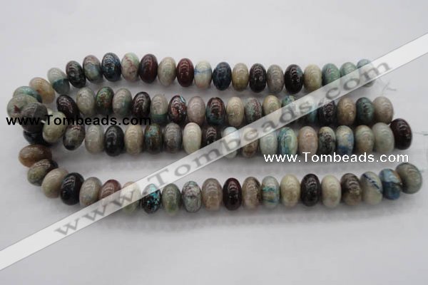 CCS28 15.5 inches 10*16mm rondelle natural chrysocolla gemstone beads