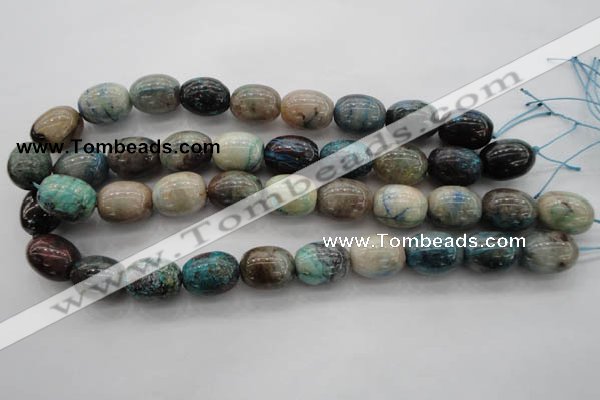 CCS30 15.5 inches 15*20mm drum natural chrysocolla gemstone beads