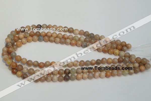 CCS302 15.5 inches 6mm round natural sunstone beads wholesale