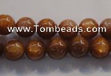 CCS383 15.5 inches 10mm round AAA grade natural golden sunstone beads