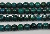 CCS401 15.5 inches 6mm round dyed chrysocolla gemstone beads