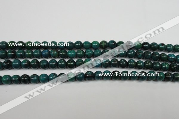 CCS401 15.5 inches 6mm round dyed chrysocolla gemstone beads