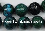 CCS406 15.5 inches 16mm round dyed chrysocolla gemstone beads