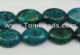 CCS444 15.5 inches 13*18mm oval dyed chrysocolla gemstone beads