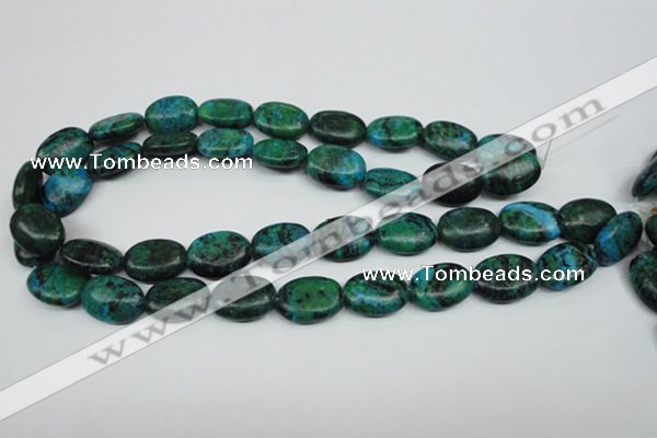 CCS445 15.5 inches 15*20mm oval dyed chrysocolla gemstone beads